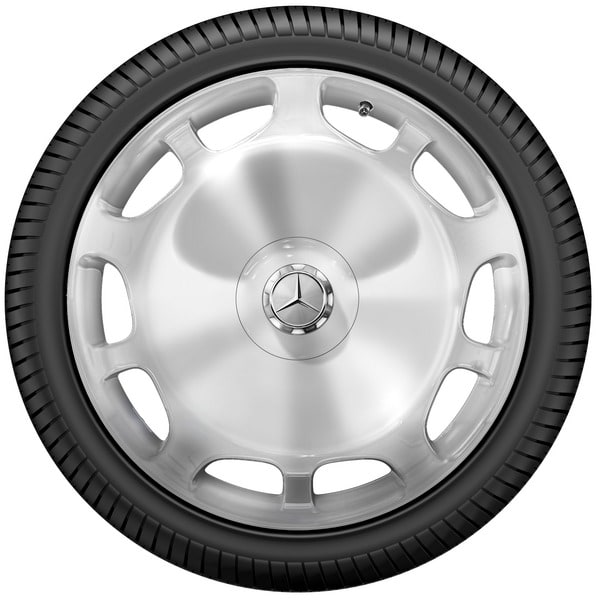 Колесный диск 8,5J×20 ET36 для Mercedes-Benz S-Class 217 / S-Class 222, передняя ось, серебристый, 10 декоративных отверстий — фото 3