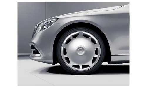 Колесный диск 8,5J×20 ET36 для Mercedes-Benz S-Class 217 / S-Class 222, передняя ось, серебристый, 10 декоративных отверстий — фото 4