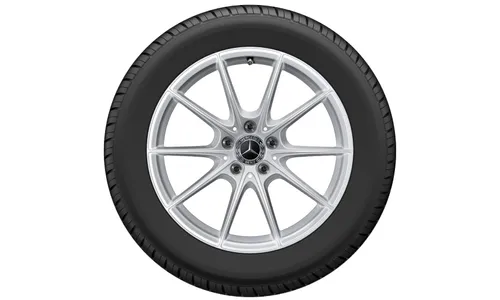 Колесный диск 8J×18 ET37,5 для Mercedes-Benz S-Class 223, передняя и задняя оси, серебристый Vanadium Silver, окрашенный, 10 спиц — фото 2