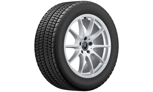 Колесный диск 8J×18 ET37,5 для Mercedes-Benz S-Class 223, передняя и задняя оси, серебристый Vanadium Silver, окрашенный, 10 спиц — фото 3