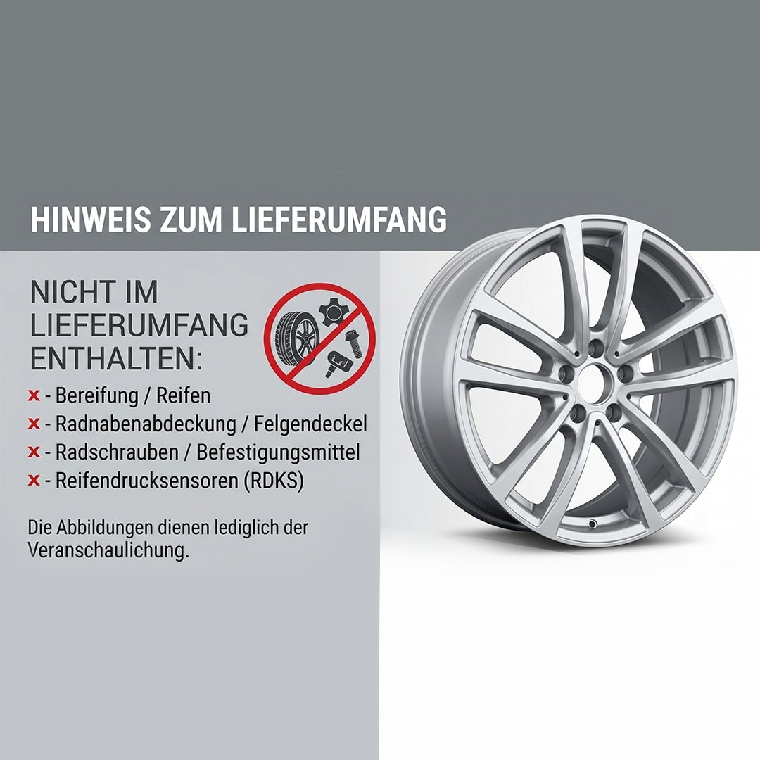Колесный диск 8,5J×19 ET31,5 для Mercedes-Benz S-Class 223, передняя и задняя оси, черный, с алмазной проточкой, 5 двойных спиц — фото 4