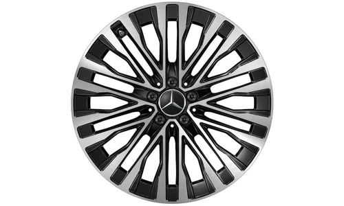 Колесный диск 9J×20 ET34 для Mercedes-Benz W223/Z223, передняя и задняя оси, чёрный, 10 двойных спиц — фото 4
