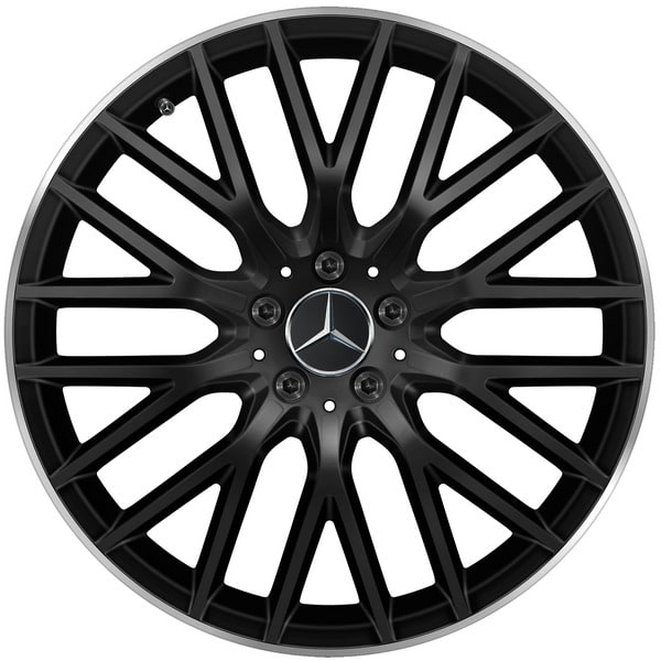 Колесный диск 10J×20 ET48,1 для Mercedes-Benz S-Class 223, задняя ось, черный, матовый, Y-образные спицы — фото 1