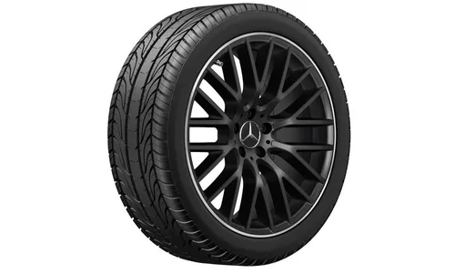Колесный диск 10J×20 ET48,1 для Mercedes-Benz S-Class 223, задняя ось, черный, матовый, Y-образные спицы — фото 2
