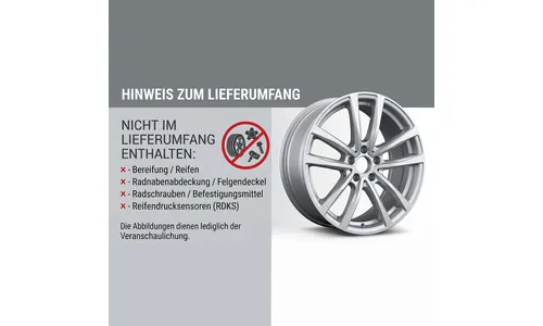 Колесный диск 9J×20 ET34 для Mercedes-Benz S-Class 223, передняя и задняя оси, серебристый, полированный, 10 двойных спиц — фото 4