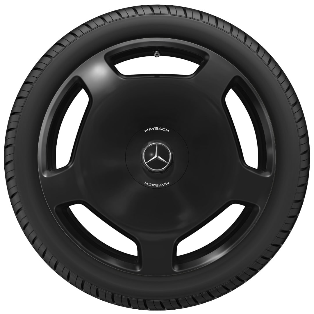 Колесный диск 10J×20 ET48,1 для Mercedes-Benz S-Class 223, задняя ось, черный, 5 декоративных отверстий — фото 2