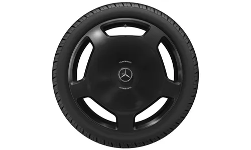 Колесный диск 10J×20 ET48,1 для Mercedes-Benz S-Class 223, задняя ось, черный, 5 декоративных отверстий — фото 2