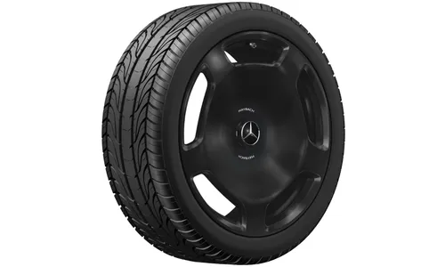 Колесный диск 10J×20 ET48,1 для Mercedes-Benz S-Class 223, задняя ось, черный, 5 декоративных отверстий — фото 3