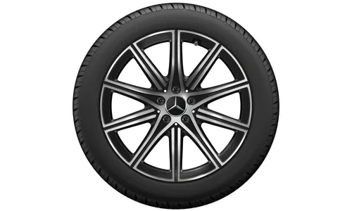 Колесный диск 8,5J×19 ET31,5 для Mercedes-Benz S-Class 223, передняя и задняя оси, черный, с алмазной проточкой, 10 спиц — фото 3