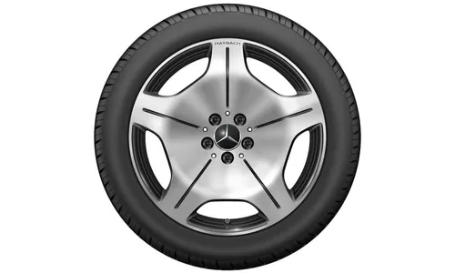 Колесный диск 8,5J×19 ET31,5 для Mercedes-Benz Z223, передняя и задняя оси, чёрный, 5 декоративных отверстий — фото 2