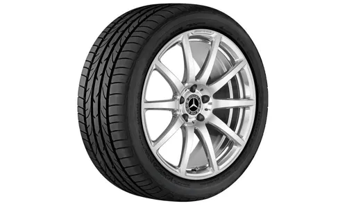 Колесный диск AMG 9J×19 ET27 для Mercedes-Benz SL 231, передняя ось, титаново-серый, полированный, 10 спиц — фото 2