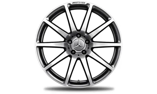 Колесный диск AMG 9J×19 ET27 для Mercedes-Benz SL 231, передняя ось, титаново-серый, 10 спиц — фото 1