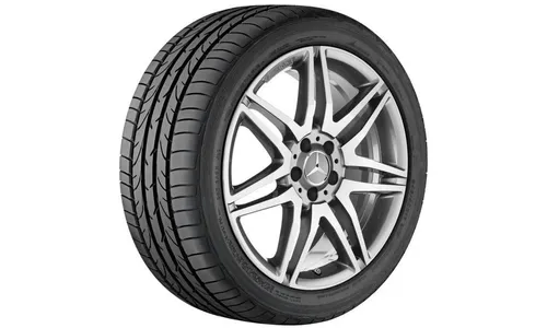 Колесный диск AMG 8,5J×19 ET35,5 для Mercedes-Benz CLS 218 / SL 231, передняя ось, титаново-серый, с алмазной проточкой — фото 2