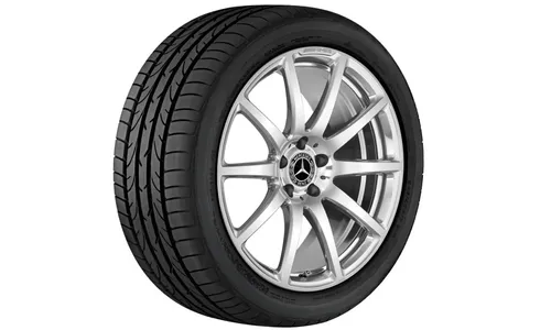 Колесный диск AMG 10J×20 ET48 для Mercedes-Benz SL 231, задняя ось, титаново-серый, полированный, 10 спиц — фото 1