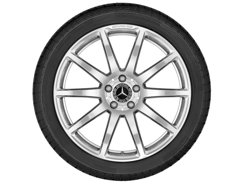 Колесный диск AMG 10J×20 ET48 для Mercedes-Benz SL 231, задняя ось, титаново-серый, полированный, 10 спиц — фото 3