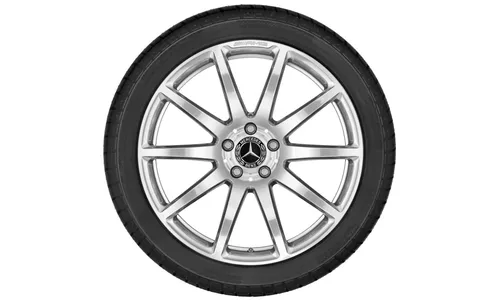 Колесный диск AMG 10J×20 ET48 для Mercedes-Benz SL 231, задняя ось, титаново-серый, полированный, 10 спиц — фото 3