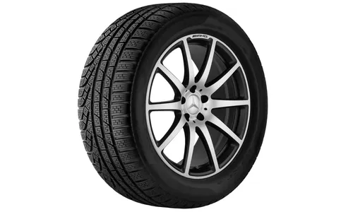 Колесный диск AMG 10J×20 ET48 для Mercedes-Benz SL 231, задняя ось, черный, матовый, 10 спиц — фото 2