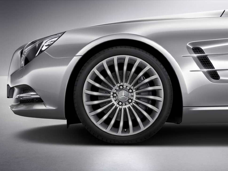 Колесный диск 9,5J×19 ET47,5 для Mercedes-Benz R231, задняя ось, палладиево-серебристый, многоспицевый — фото 3