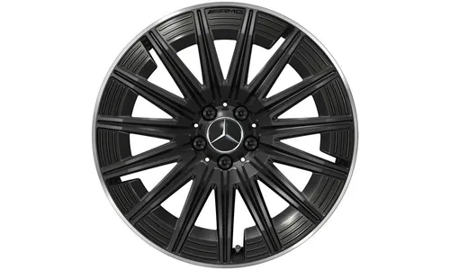 Колесный диск AMG 8J×20 ET45,1 для Mercedes-Benz CLE 236, передняя ось, черный, с алмазной проточкой, многоспицевый — фото 1