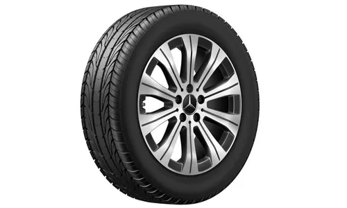 Колесный диск 6,5J×18 ET44,5 для Mercedes-Benz EQA 243 / EQB 243, передняя и задняя оси, черный, с алмазной проточкой — фото 2