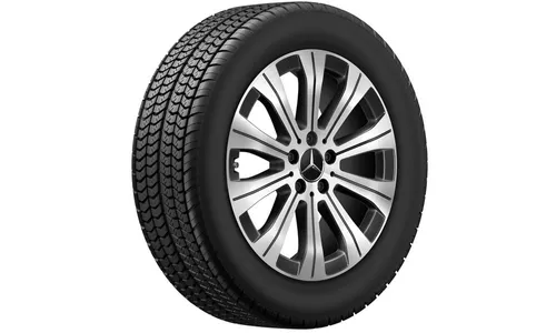 Колесный диск 6,5J×18 ET44,5 для Mercedes-Benz EQA 243 / EQB 243, передняя и задняя оси, черный, с алмазной проточкой — фото 3