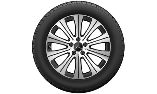 Колесный диск 6,5J×18 ET44,5 для Mercedes-Benz EQA 243 / EQB 243, передняя и задняя оси, черный, с алмазной проточкой — фото 4