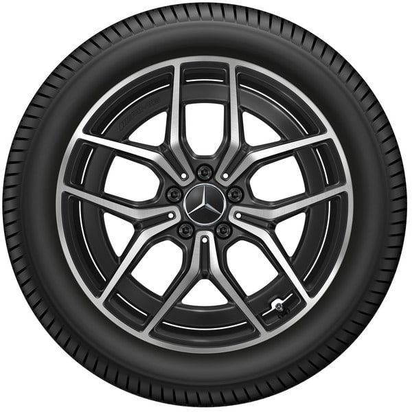 Колесный диск AMG 7,5J×19 ET53,5 для Mercedes-Benz EQA 243 / EQB 243, передняя и задняя оси, черный, с алмазной проточкой — фото 3