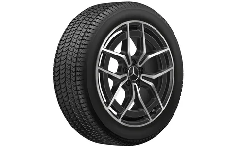 Колесный диск AMG 7,5J×19 ET53,5 для Mercedes-Benz EQA 243 / EQB 243, передняя и задняя оси, черный, с алмазной проточкой — фото 4