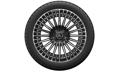 Колесный диск AMG 8,5J×20 ET50,5 для Mercedes-Benz EQA 243 / EQB 243, передняя и задняя оси, черный, с алмазной проточкой — фото 3