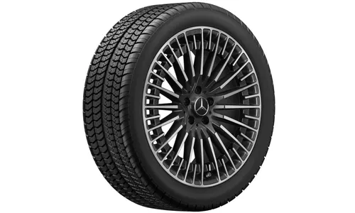 Колесный диск AMG 8,5J×20 ET50,5 для Mercedes-Benz EQA 243 / EQB 243, передняя и задняя оси, черный, с алмазной проточкой — фото 4