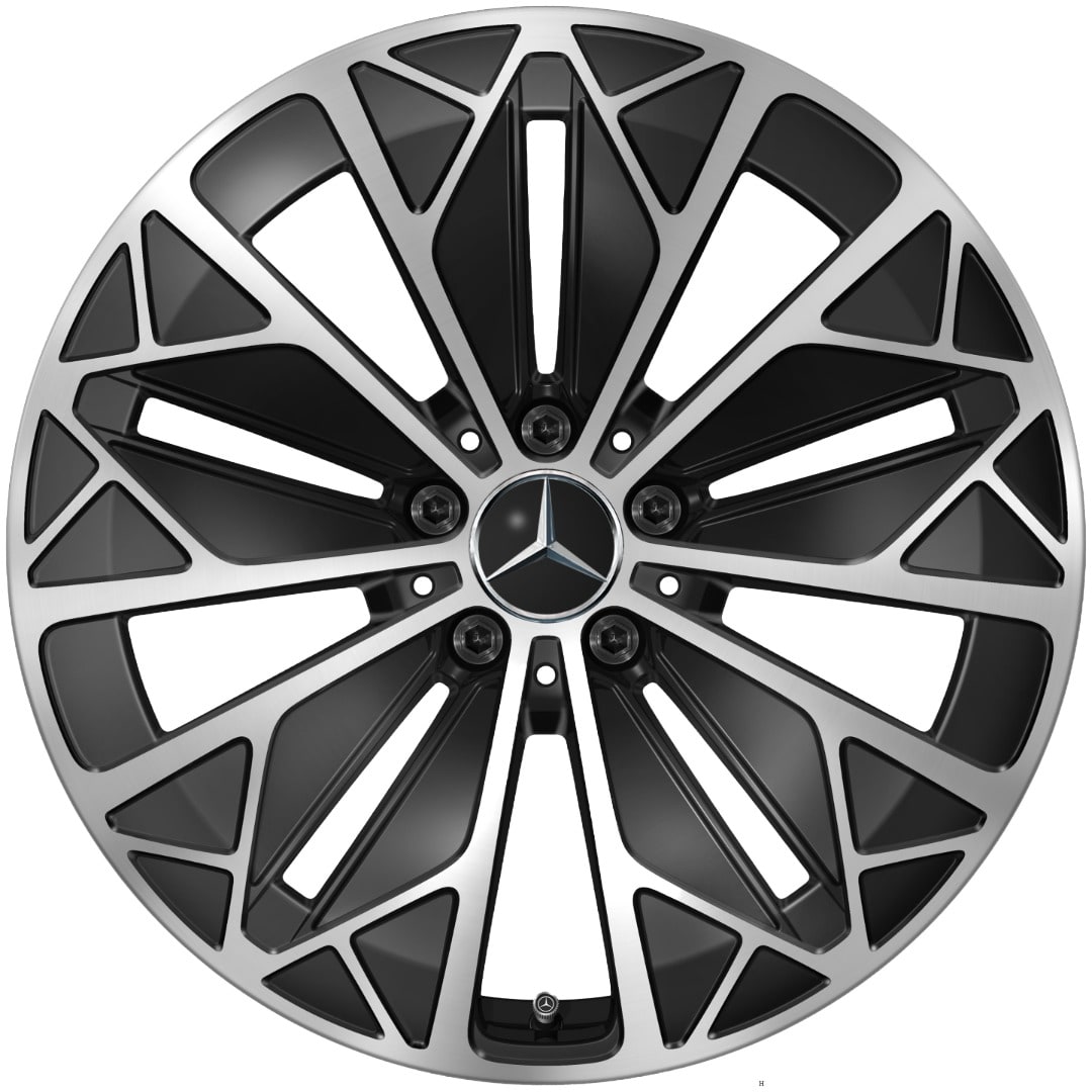 Колесный диск 7,5J×19 ET53,3 для Mercedes-Benz GLB 244 / GLB 248, передняя и задняя оси, черный, с алмазной проточкой, многоспицевый — фото 1