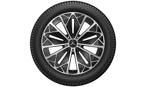 Колесный диск 7,5J×19 ET53,3 для Mercedes-Benz GLB 244 / GLB 248, передняя и задняя оси, черный, с алмазной проточкой, многоспицевый — фото 2