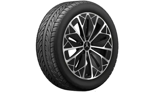 Колесный диск 7,5J×19 ET53,3 для Mercedes-Benz GLB 244 / GLB 248, передняя и задняя оси, черный, с алмазной проточкой, многоспицевый — фото 3