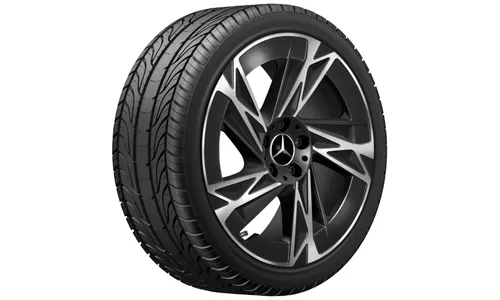 Колесный диск 9J×19 ET60,8 для Mercedes-Benz GLB 244 / GLB 248, задняя ось, черный, с алмазной проточкой, 5 спиц — фото 3