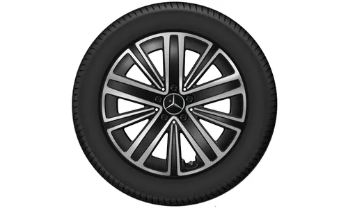 Колесный диск 7J×18 ET46,6 для Mercedes-Benz GLB 244 / GLB 248, передняя и задняя оси, черный, с алмазной проточкой — фото 2