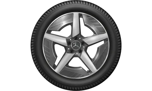 Колесный диск AMG 7,5J×19 ET53,3 для Mercedes-Benz GLB 244 / GLB 248, передняя ось, серый Tantal, с алмазной проточкой, 5 спиц — фото 2