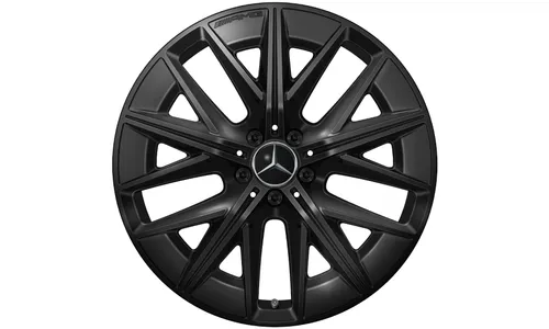 Колесный диск AMG 9J×20 ET60,8 для Mercedes-Benz GLB 244, задняя ось, черный, глянцевый, многоспицевый — фото 1