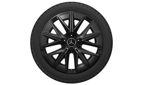 Колесный диск AMG 9J×20 ET60,8 для Mercedes-Benz GLB 244, задняя ось, черный, глянцевый, многоспицевый — фото 2