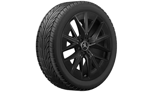 Колесный диск AMG 9J×20 ET60,8 для Mercedes-Benz GLB 244, задняя ось, черный, глянцевый, многоспицевый — фото 3