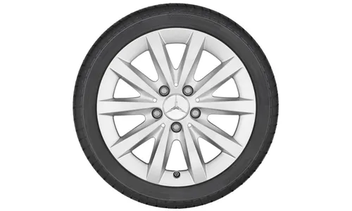 Колесный диск 6,5J×16 ET49 для Mercedes-Benz W176/W246/C117, передняя и задняя оси, титаново-серебристый — фото 2