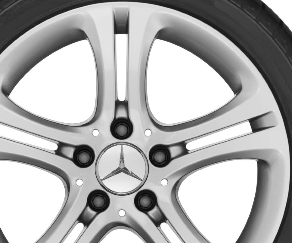 Колесный диск 7,5J×17 ET52,5 для Mercedes-Benz W176/W246/C117, передняя и задняя оси, титаново-серебристый — фото 3