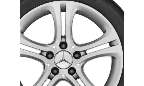 Колесный диск 7,5J×17 ET52,5 для Mercedes-Benz W176/W246/C117, передняя и задняя оси, титаново-серебристый — фото 3