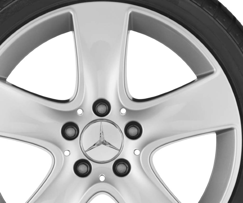 Колесный диск 7,5J×17 ET52,5 для Mercedes-Benz W176/W246/C117, передняя и задняя оси, титаново-серебристый — фото 3