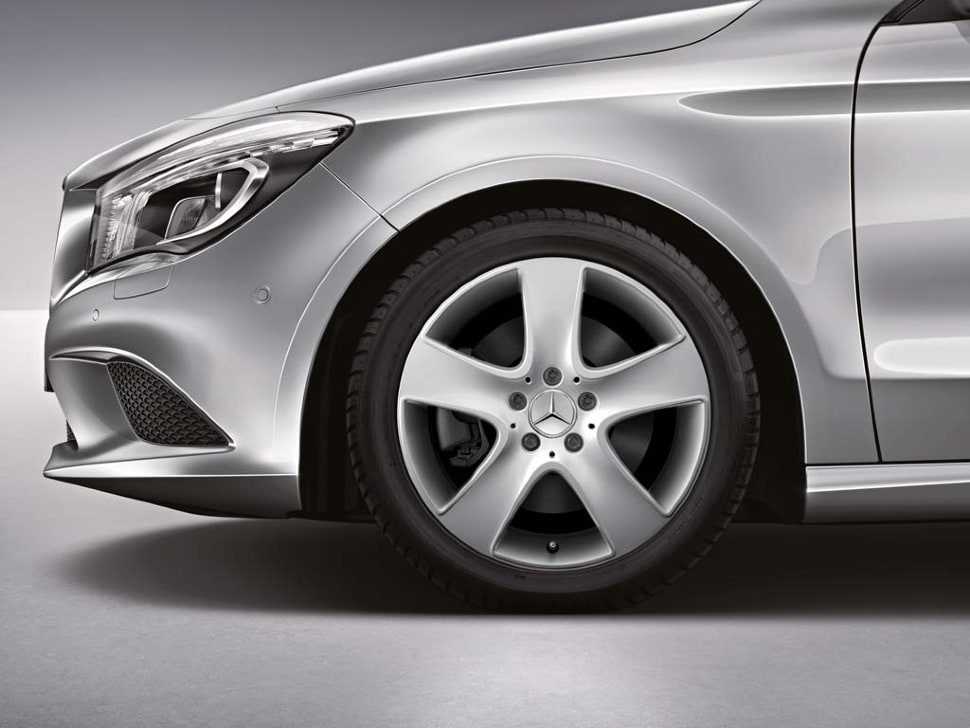Колесный диск 7,5J×17 ET52,5 для Mercedes-Benz W176/W246/C117, передняя и задняя оси, титаново-серебристый — фото 4