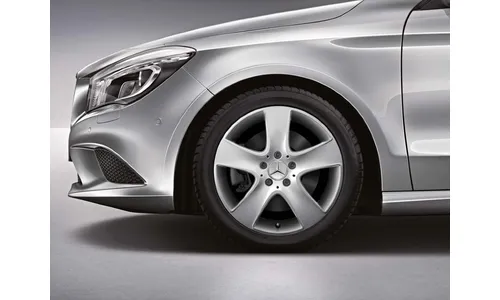 Колесный диск 7,5J×17 ET52,5 для Mercedes-Benz W176/W246/C117, передняя и задняя оси, титаново-серебристый — фото 4