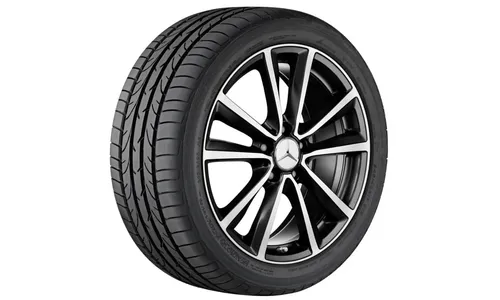 Колесный диск 7,5J×18 ET52 для Mercedes-Benz W176/W246/C117, передняя и задняя оси, чёрный — фото 1