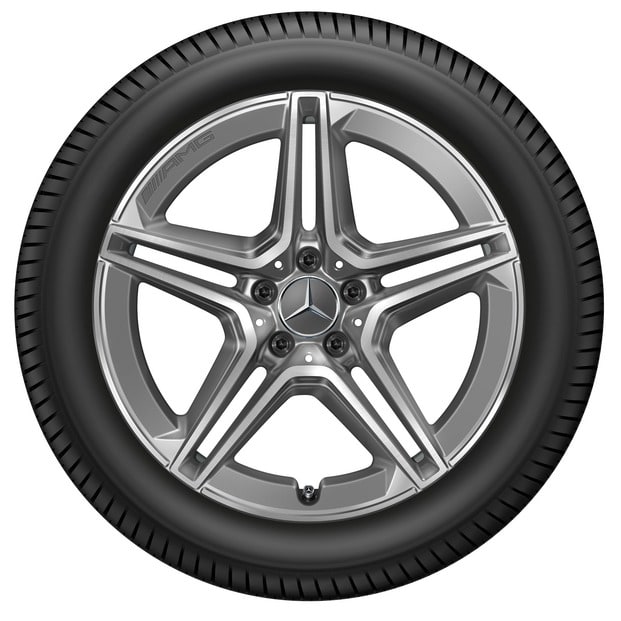 Колесный диск AMG 7,5J×19 ET53 для Mercedes-Benz GLA 247 / GLB 247, передняя и задняя оси, серый Tantal — фото 3