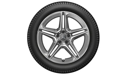 Колесный диск AMG 7,5J×19 ET53 для Mercedes-Benz GLA 247 / GLB 247, передняя и задняя оси, серый Tantal — фото 3