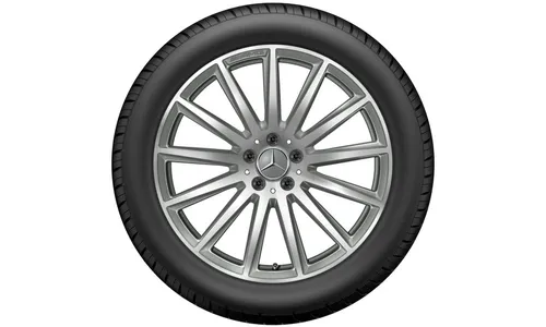 Колесный диск AMG 8J×20 ET48 для Mercedes-Benz GLA 247 / GLB 247, передняя и задняя оси, титаново-серый, с алмазной проточкой, многоспицевый — фото 3