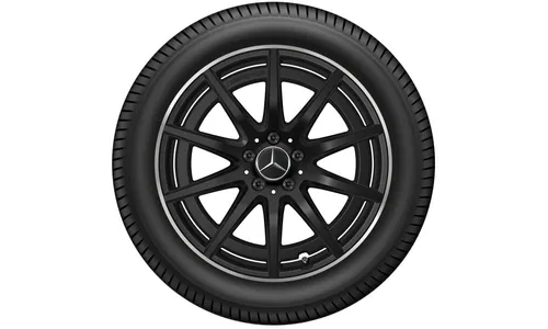 Колесный диск AMG 8J×19 ET49 для Mercedes-Benz GLA 247 / GLB 247, передняя и задняя оси, черный, матовый, 10 спиц — фото 4
